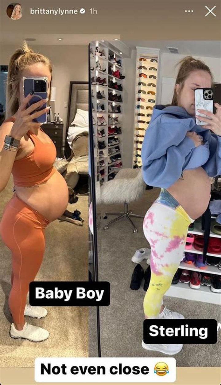 
Brittany Mahomes Goes Only Bra and No Pants in Sexy ‘Sneaky Peaky’ Snap of Maternity Photoshoot 